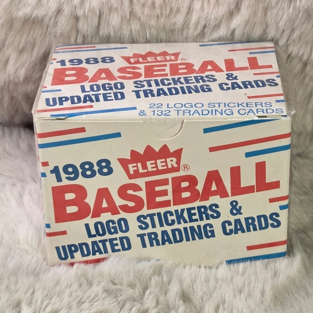 1988 Fleer Baseball Logo Stickers & Updated Trading Cards Sealed Box 132 Cards